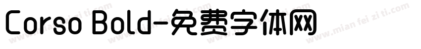 Corso Bold字体转换